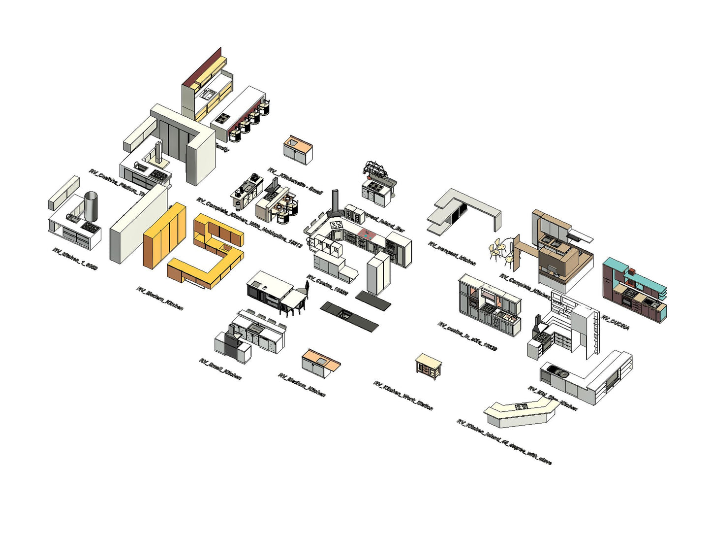 Revit Kitchen family Package