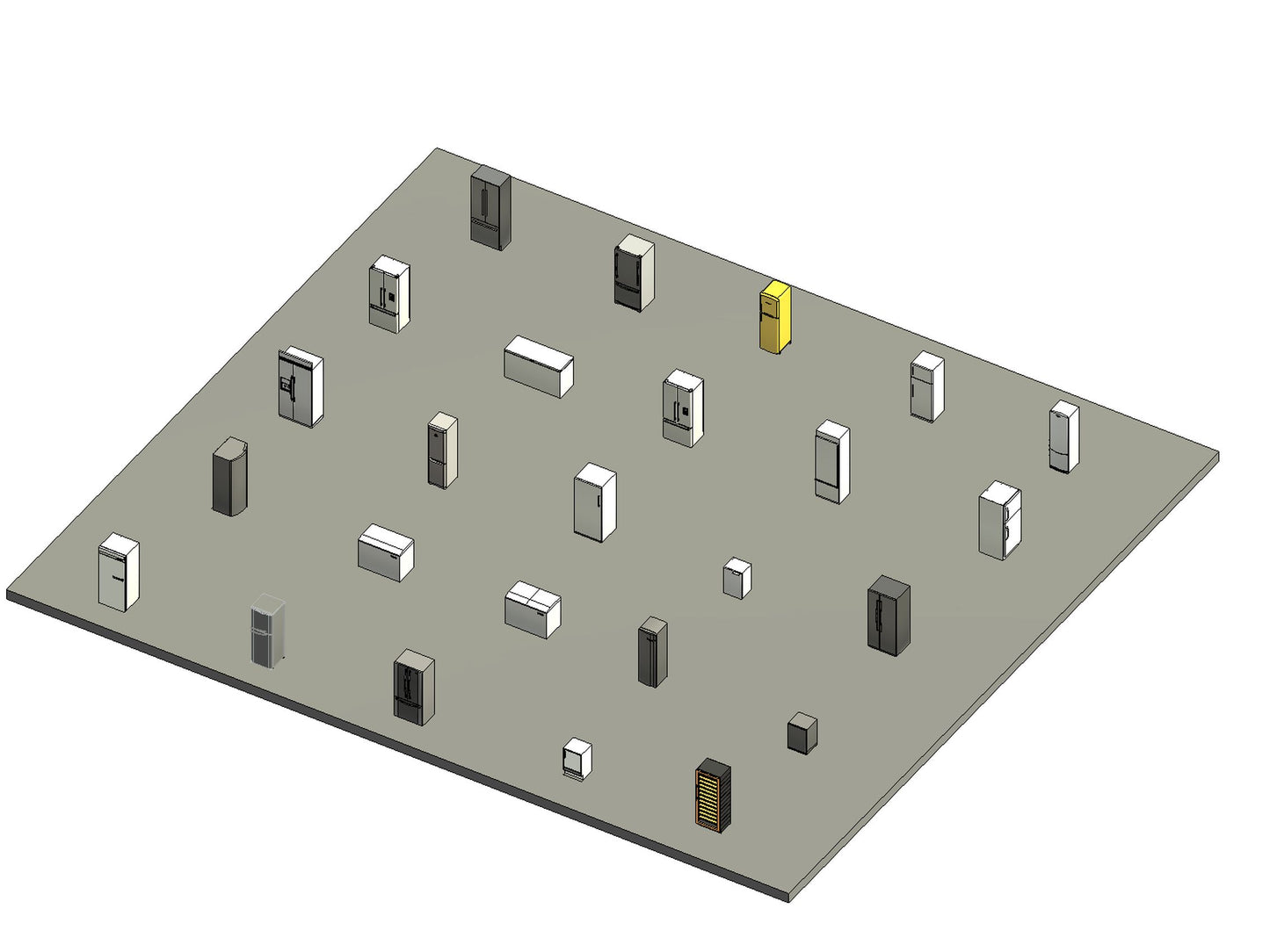 Revit Refrigerator family Package