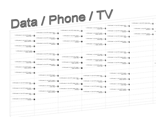 Revit Data, Phone and TV Package